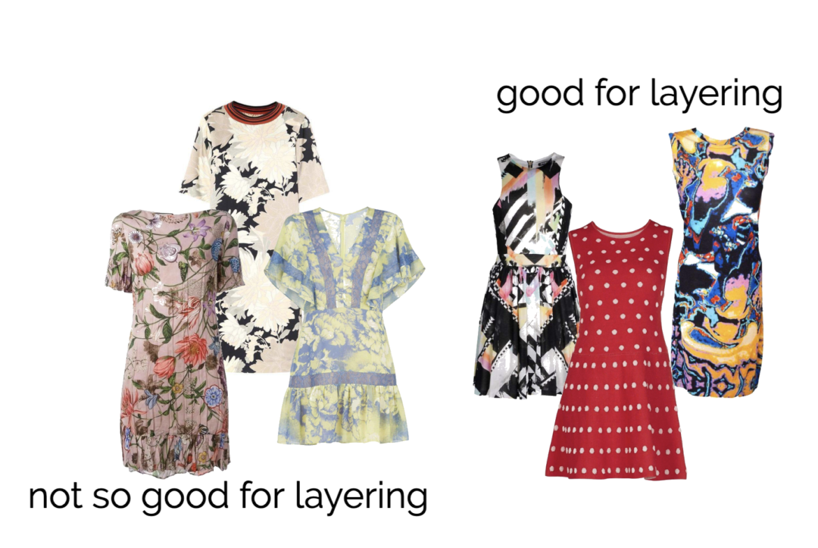 A collage of different summer dresses